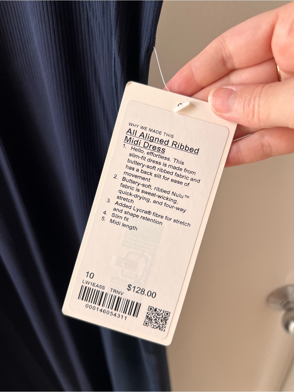 Lululemon All Aligned Ribbed Midi Dress - Picture 2 of 8
